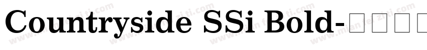 Countryside SSi Bold字体转换